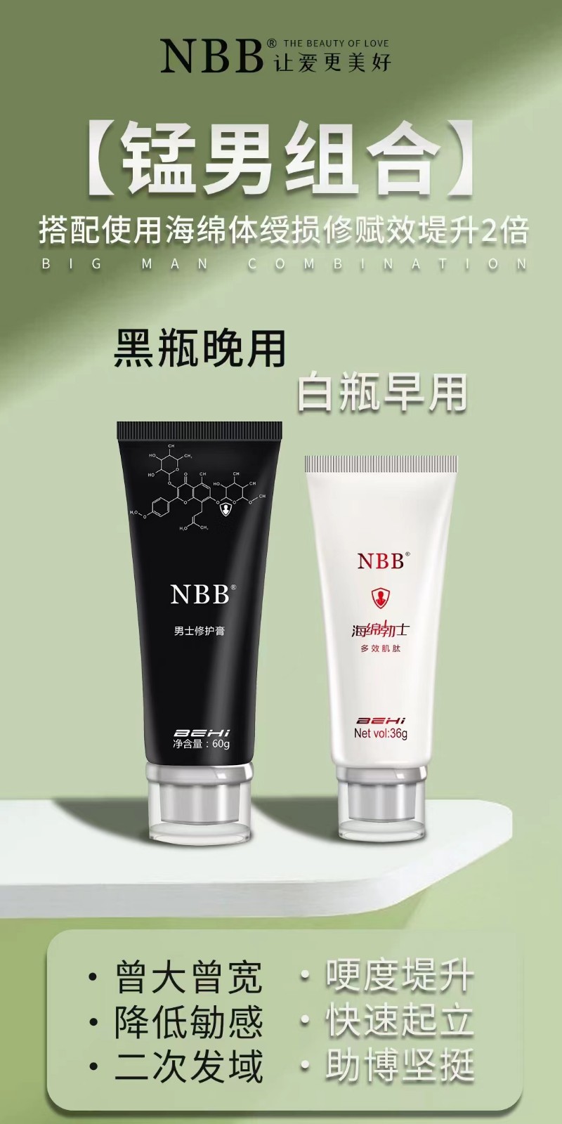 nbb修復(fù)膏使用后5天不可以同房更有效增大