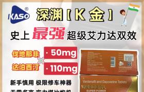 印度雙效片艾力達系列新寵：K金超強艾力達評測功效、特性